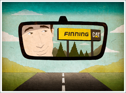 Editorial Illustration - Finning Canada: Safe Driving © RAWTOASTDESIGN